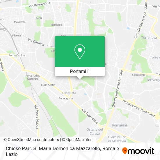 Mappa Chiese Parr. S. Maria Domenica Mazzarello