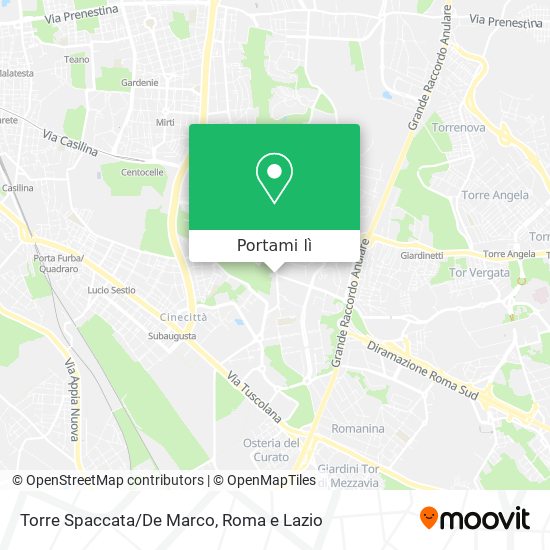 Mappa Torre Spaccata/De Marco