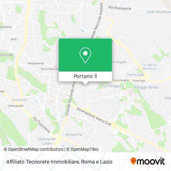 Mappa Affiliato Tecnorete Immobiliare