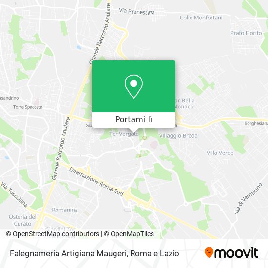 Mappa Falegnameria Artigiana Maugeri