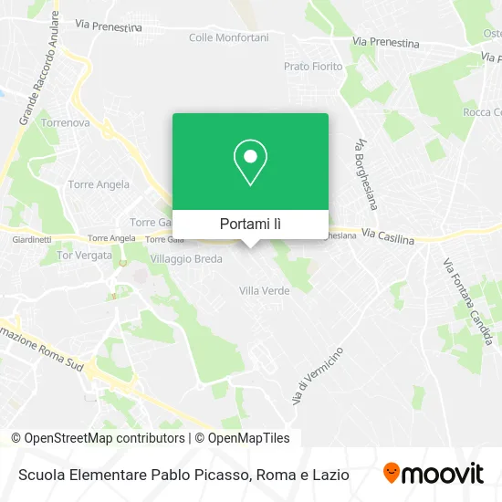 Mappa Scuola Elementare Pablo Picasso