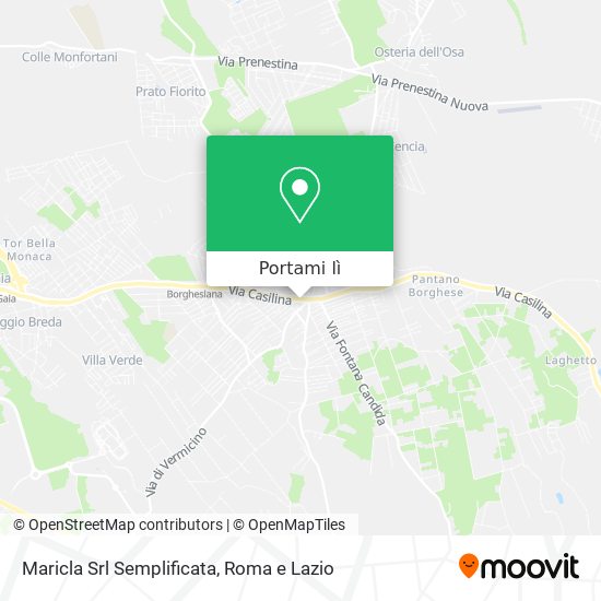 Mappa Maricla Srl Semplificata