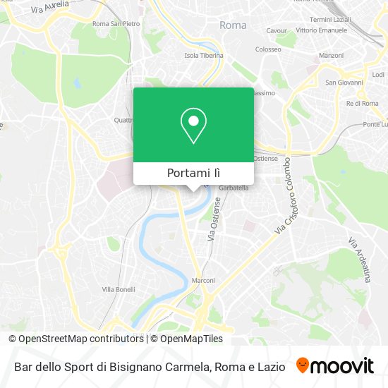 Mappa Bar dello Sport di Bisignano Carmela