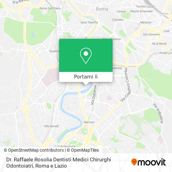 Mappa Dr. Raffaele Rosolia Dentisti Medici Chirurghi Odontoiatri