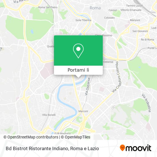 Mappa Bd Bistrot Ristorante Indiano