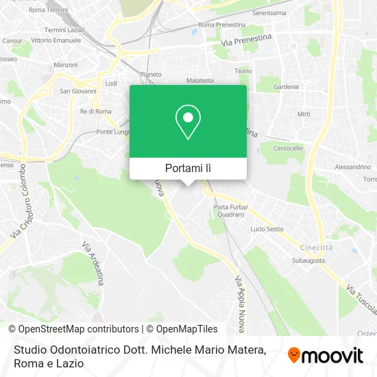 Mappa Studio Odontoiatrico Dott. Michele Mario Matera