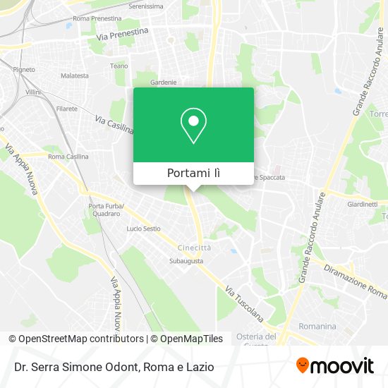 Mappa Dr. Serra Simone Odont