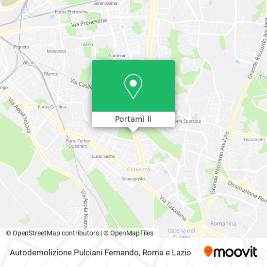 Mappa Autodemolizione Pulciani Fernando