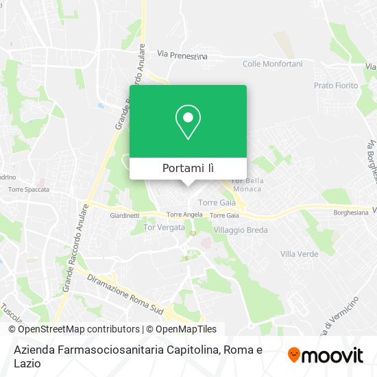 Mappa Azienda Farmasociosanitaria Capitolina