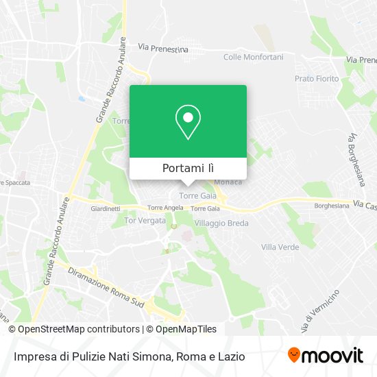 Mappa Impresa di Pulizie Nati Simona