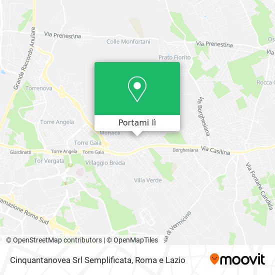 Mappa Cinquantanovea Srl Semplificata