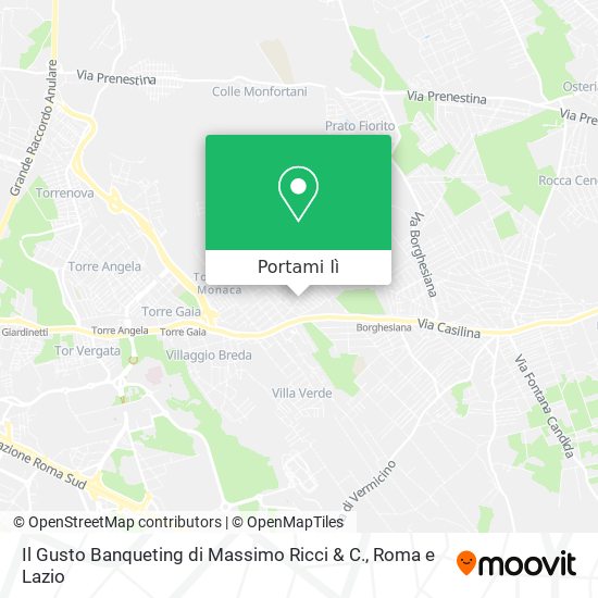 Mappa Il Gusto Banqueting di Massimo Ricci & C.