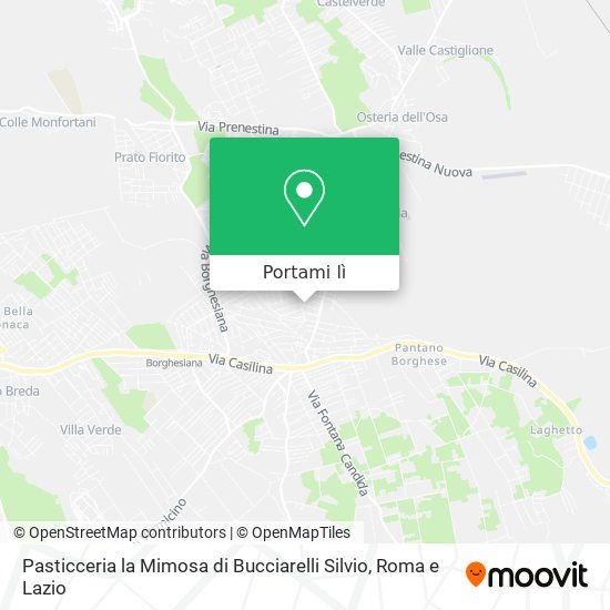 Mappa Pasticceria la Mimosa di Bucciarelli Silvio