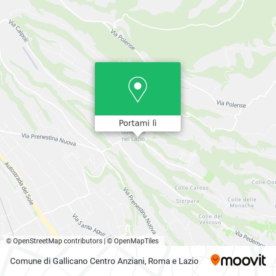 Mappa Comune di Gallicano Centro Anziani