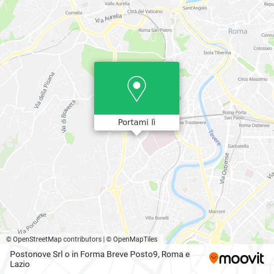 Mappa Postonove Srl o in Forma Breve Posto9