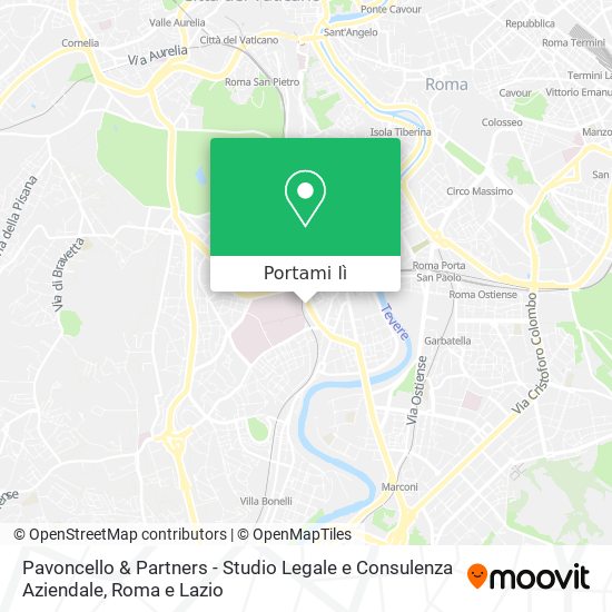 Mappa Pavoncello & Partners - Studio Legale e Consulenza Aziendale