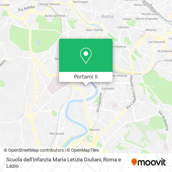 Mappa Scuola dell'Infanzia Maria Letizia Giuliani
