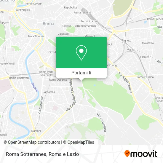 Mappa Roma Sotterranea
