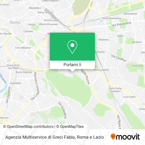 Mappa Agenzia Multiservice di Greci Fabio