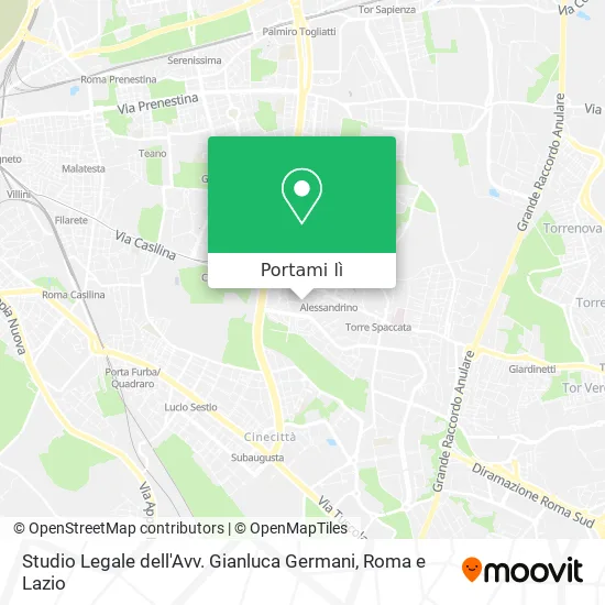 Mappa Studio Legale dell'Avv. Gianluca Germani