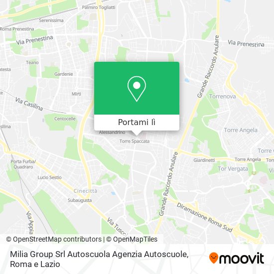 Mappa Milia Group Srl Autoscuola Agenzia Autoscuole