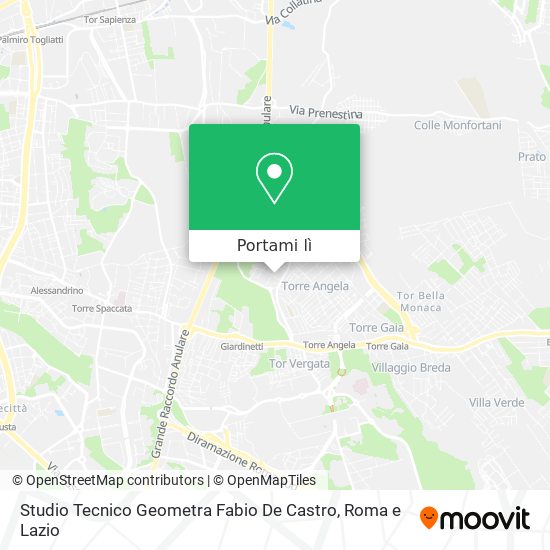 Mappa Studio Tecnico Geometra Fabio De Castro
