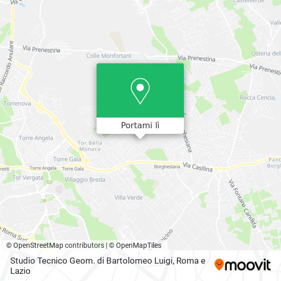 Mappa Studio Tecnico Geom. di Bartolomeo Luigi