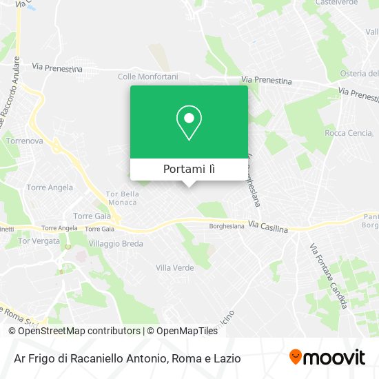 Mappa Ar Frigo di Racaniello Antonio