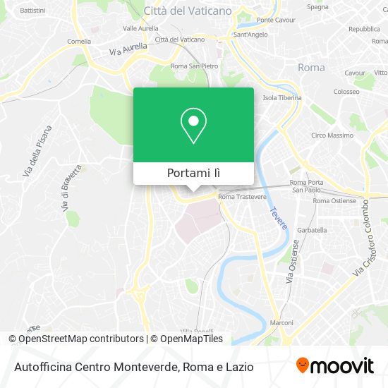 Mappa Autofficina Centro Monteverde