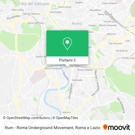 Mappa Rum - Roma Underground Movement