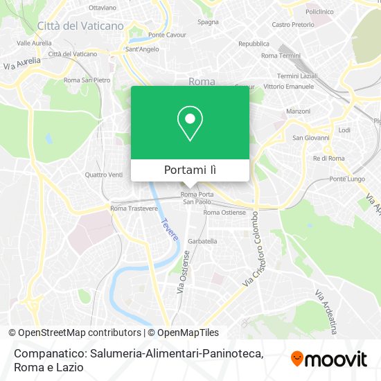 Mappa Companatico: Salumeria-Alimentari-Paninoteca