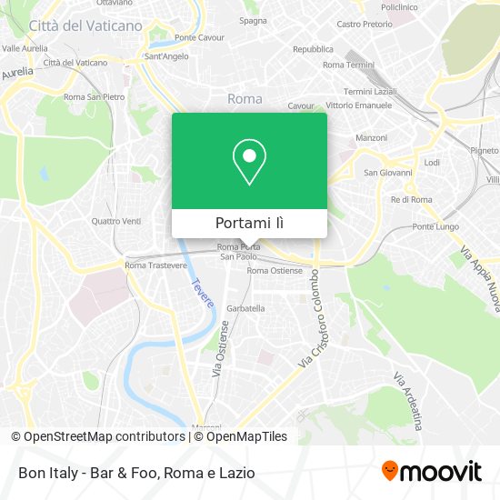 Mappa Bon Italy - Bar & Foo
