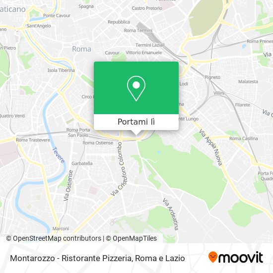 Mappa Montarozzo - Ristorante Pizzeria