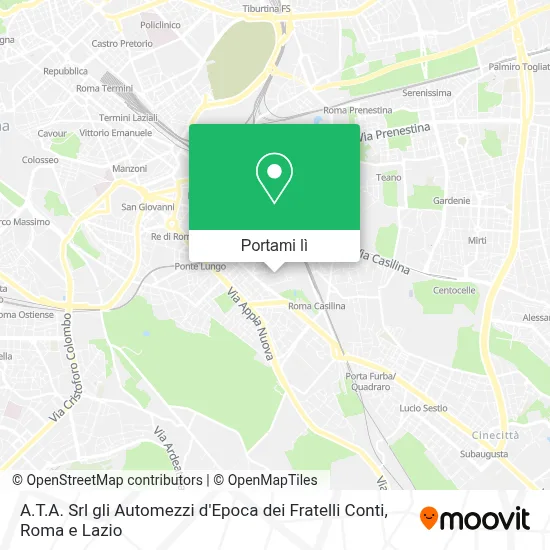 Mappa A.T.A. Srl gli Automezzi d'Epoca dei Fratelli Conti