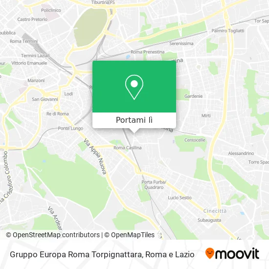 Mappa Gruppo Europa Roma Torpignattara