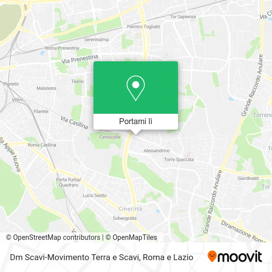 Mappa Dm Scavi-Movimento Terra e Scavi