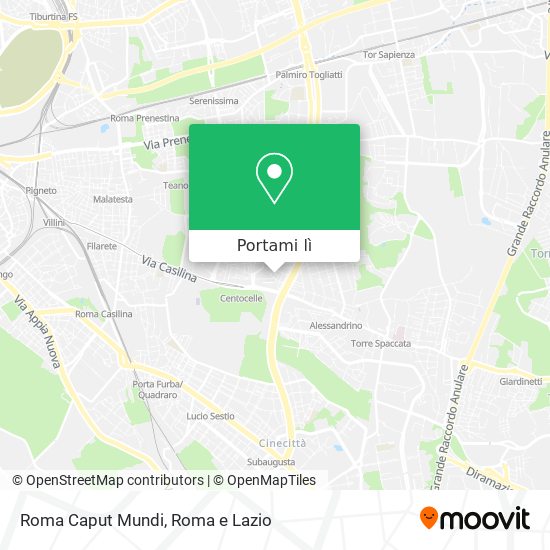 Mappa Roma Caput Mundi