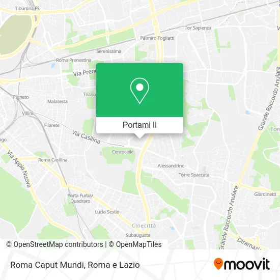 Mappa Roma Caput Mundi