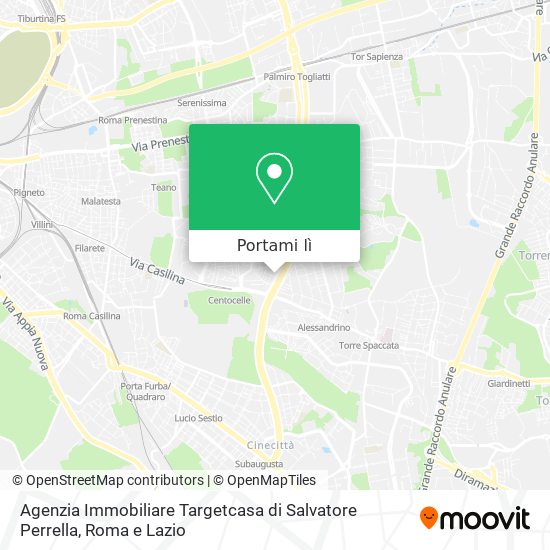 Mappa Agenzia Immobiliare Targetcasa di Salvatore Perrella