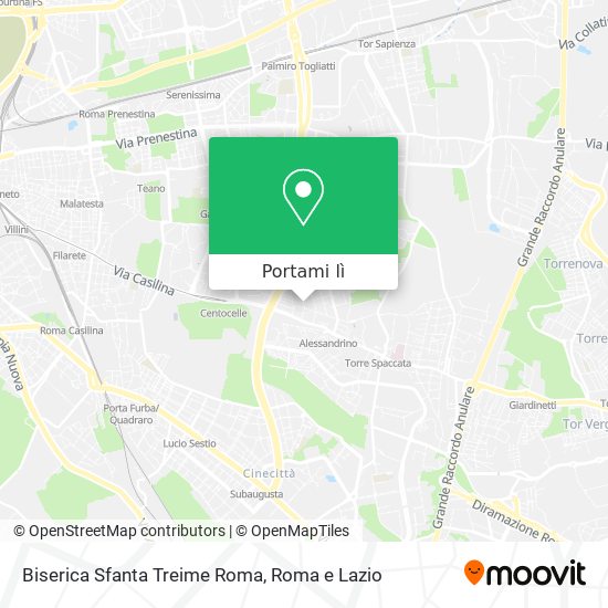 Mappa Biserica Sfanta Treime Roma