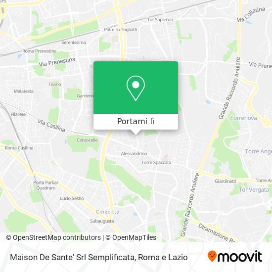 Mappa Maison De Sante' Srl Semplificata
