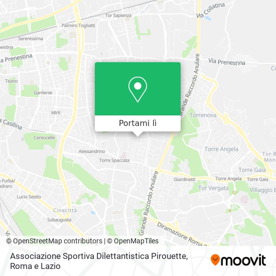 Mappa Associazione Sportiva Dilettantistica Pirouette