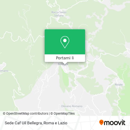 Mappa Sede Caf Uil Bellegra