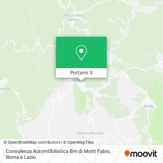 Mappa Consulenza Autom0bilistica Bm di Motti Fabio