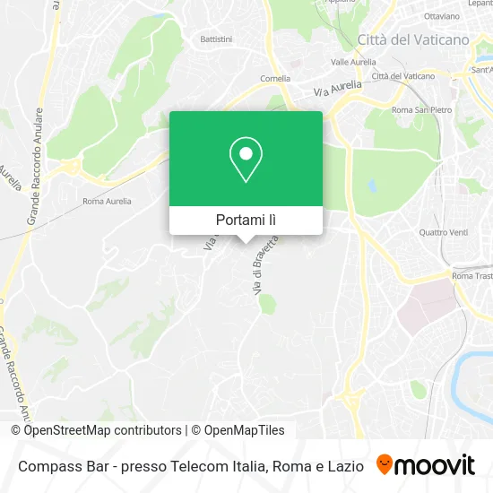 Mappa Compass Bar - presso Telecom Italia