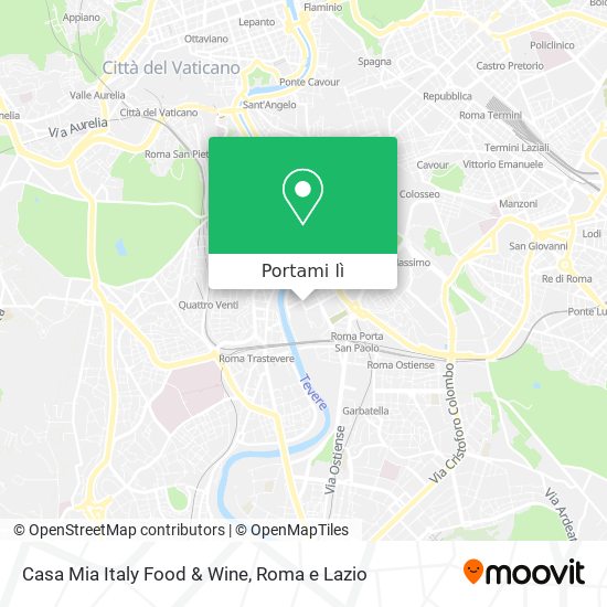 Mappa Casa Mia Italy Food & Wine