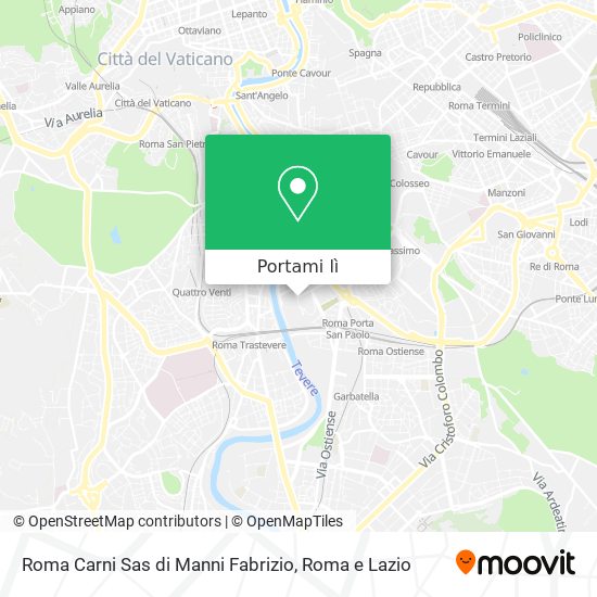 Mappa Roma Carni Sas di Manni Fabrizio