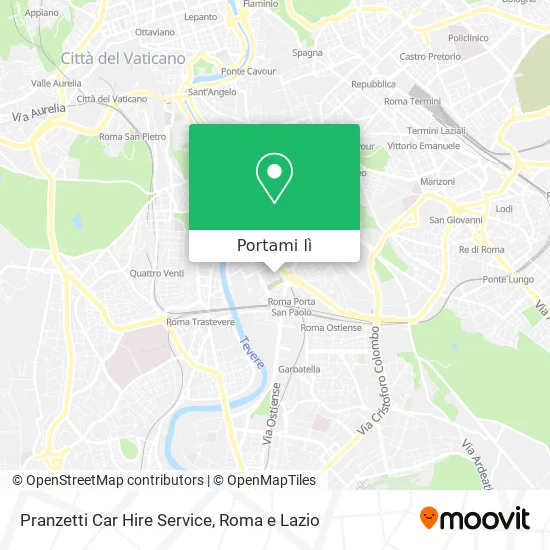 Mappa Pranzetti Car Hire Service
