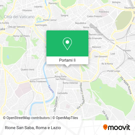 Mappa Rione San Saba