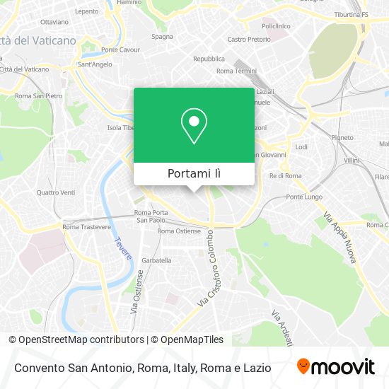 Mappa Convento San Antonio, Roma, Italy